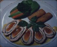 WITH APRICOT	CHICKEN ROLL