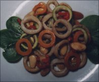 WITH VEGETABLE SQUID
