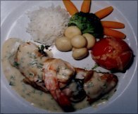 IN SAILOR STYLE STUFFED CHICKEN