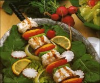 SWORDFISH ON SKEWERS